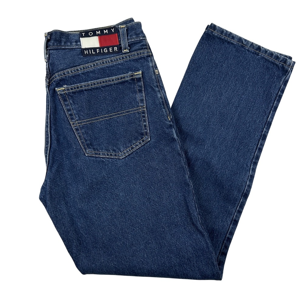 Vintage Tommy Hilfiger Jeans Womens 11/32 Relaxed Baggy Hip Hop USA 90s Denim‎